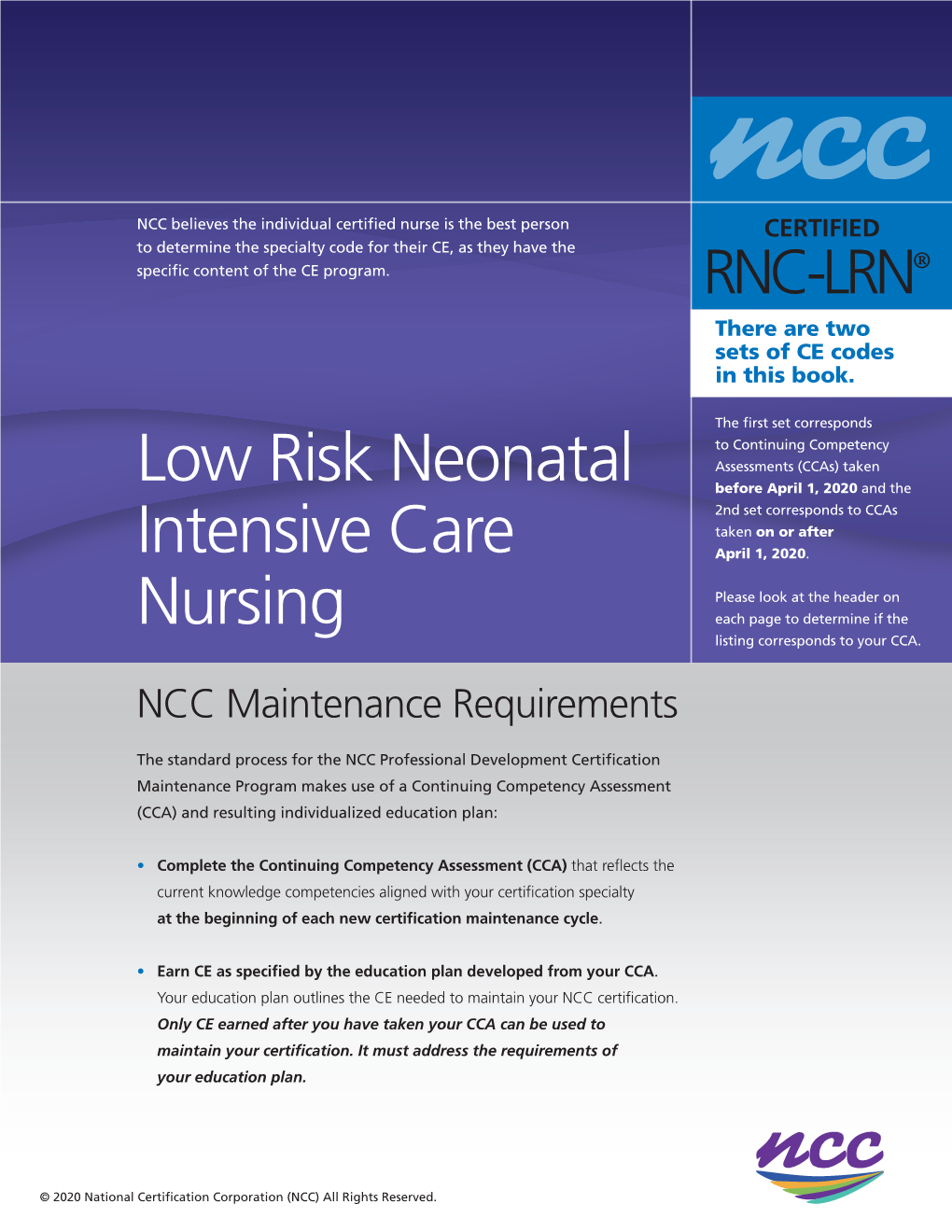 Low Risk Neonatal Intensive Care Nursing
