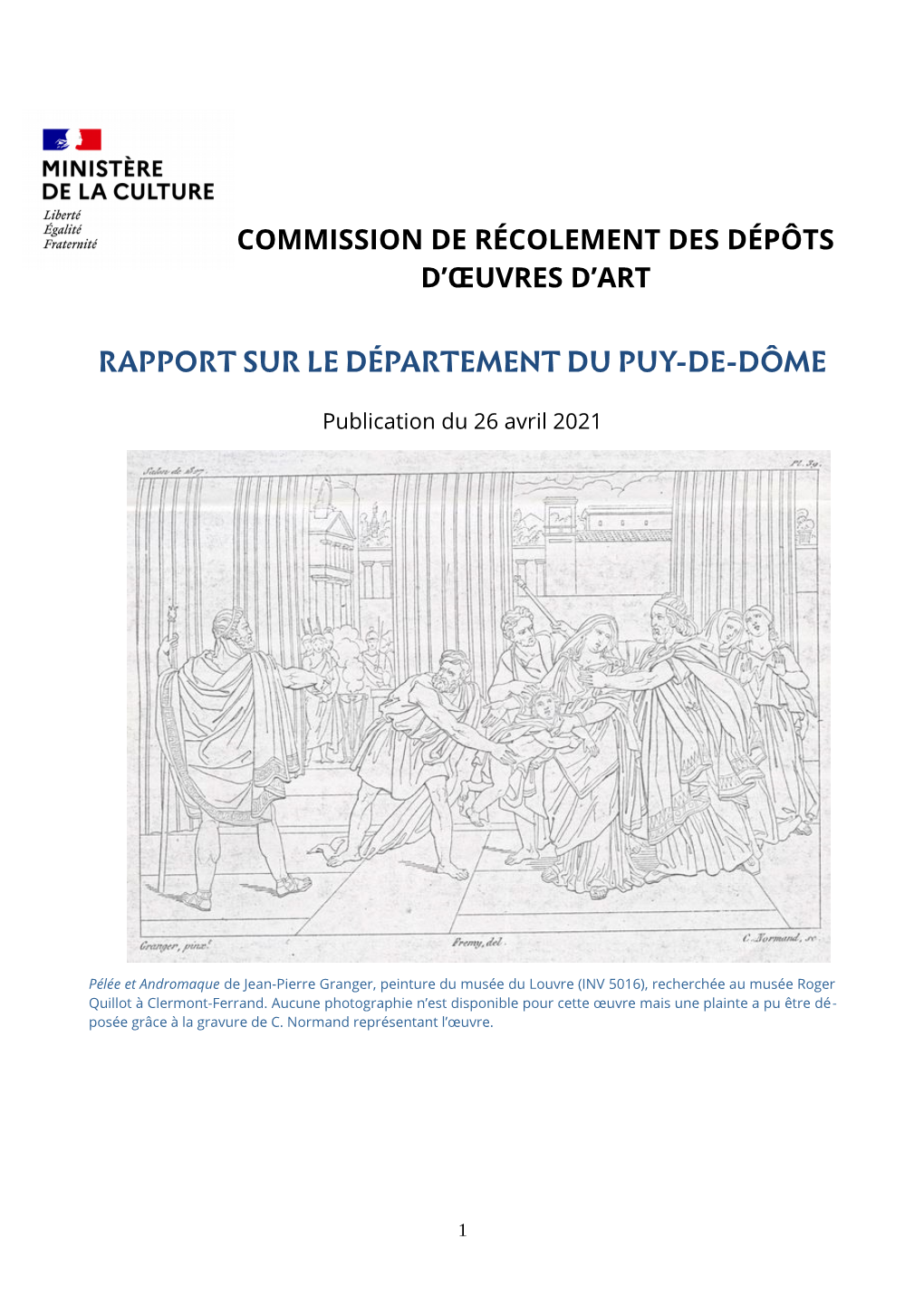 Commission De Récolement Des Dépôts D'œuvres D'art
