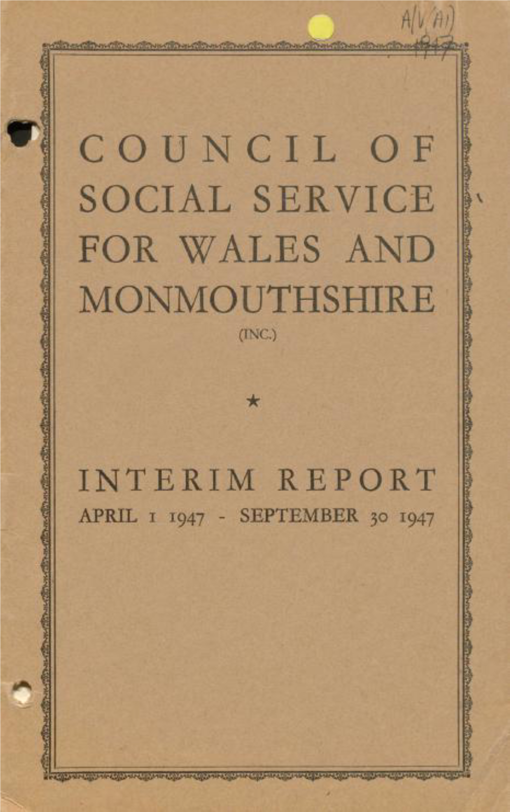 Council of Social Service for Wales and Monmouthshire