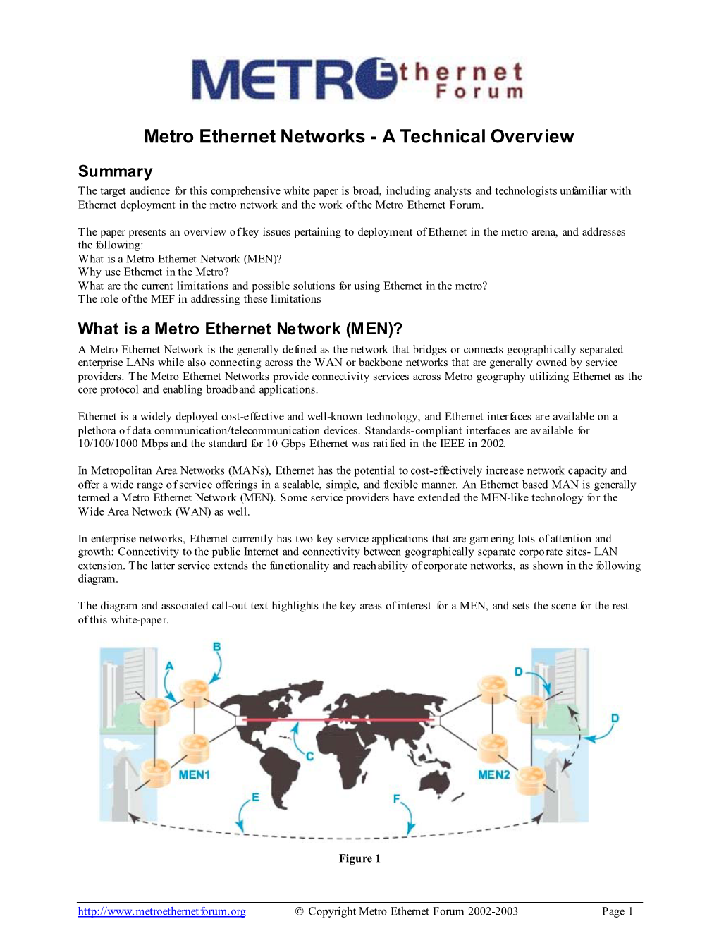 Metro Ethernet Networks - a Technical Overview