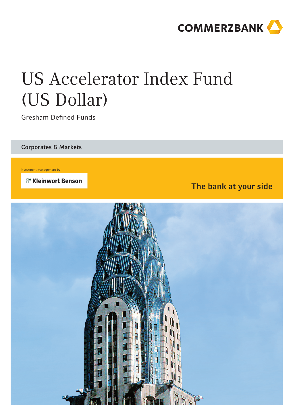 US Accelerator Index Fund (US Dollar) Gresham Defined Funds