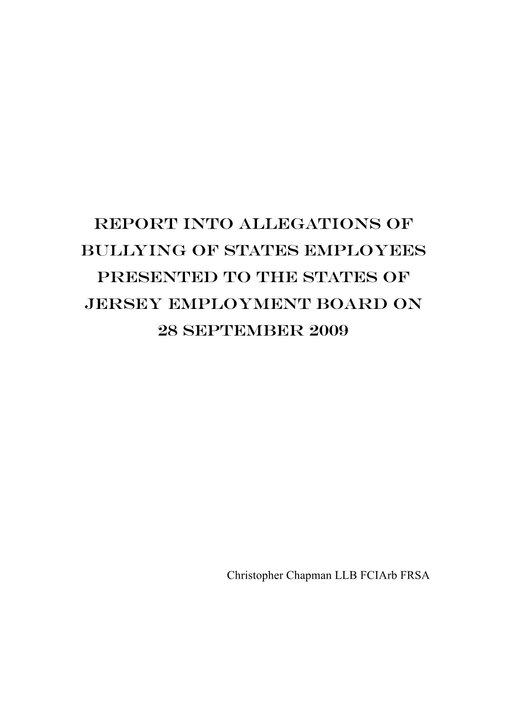 Chapman Report