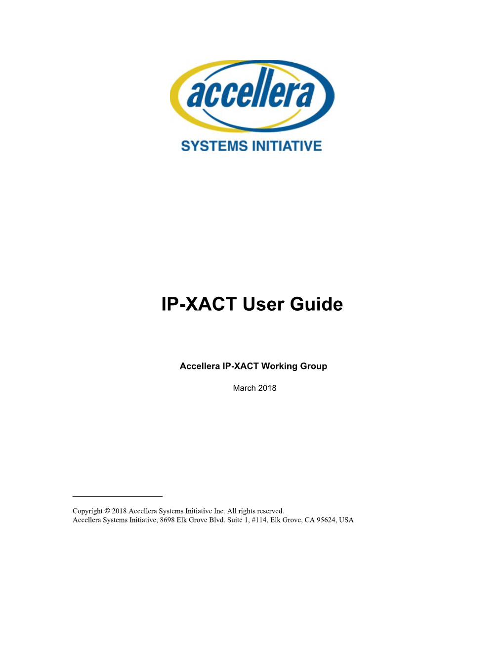 IP-XACT User Guide