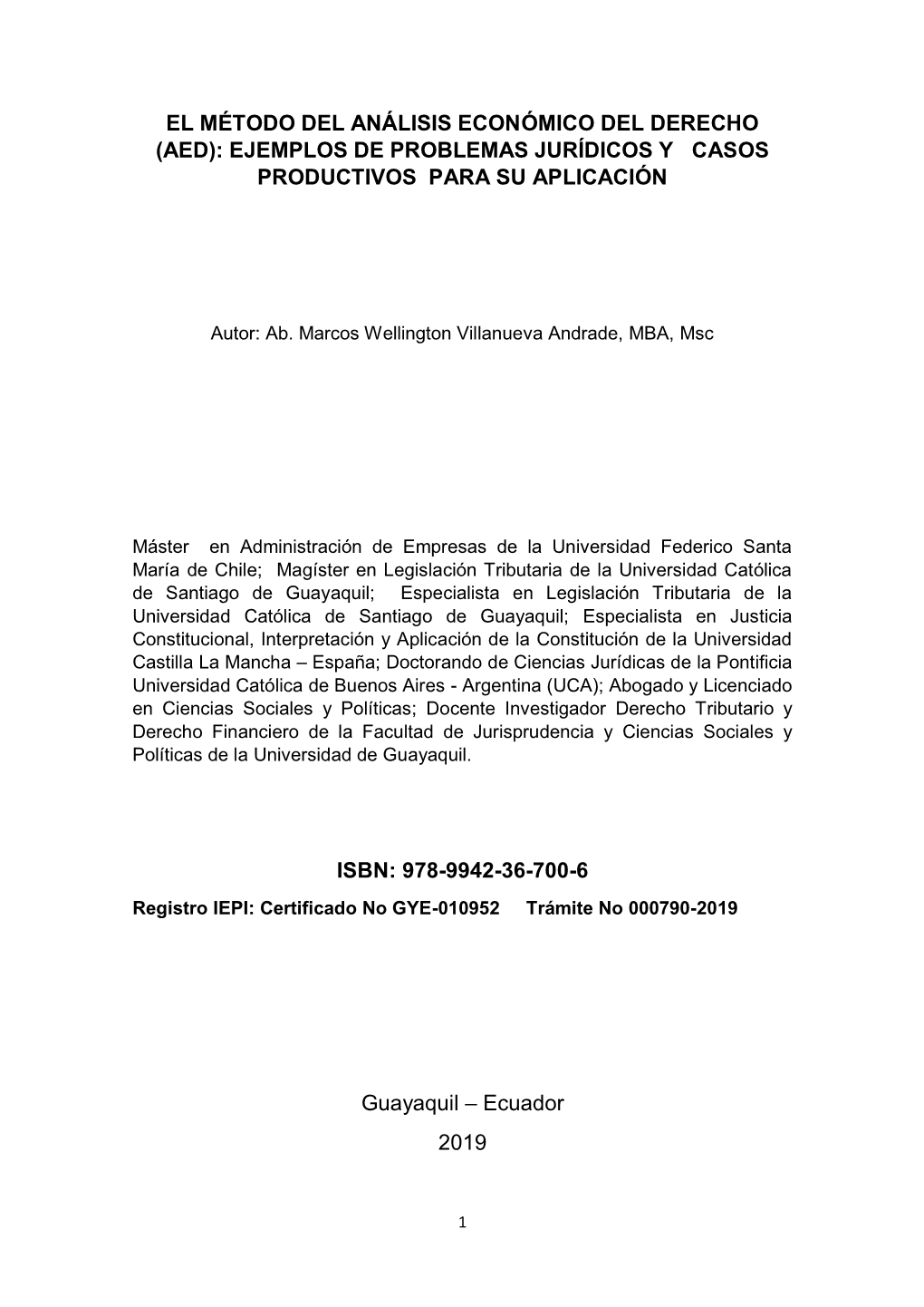 Aed): Ejemplos De Problemas Jurídicos Y Casos Productivos Para Su Aplicación