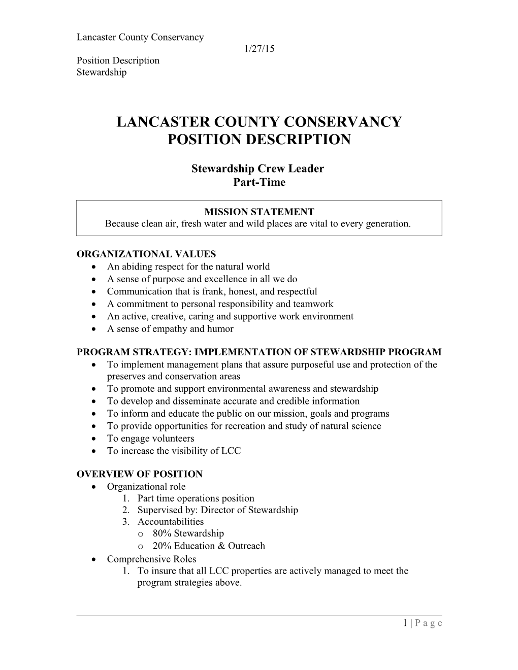 Lancaster County Conservancy