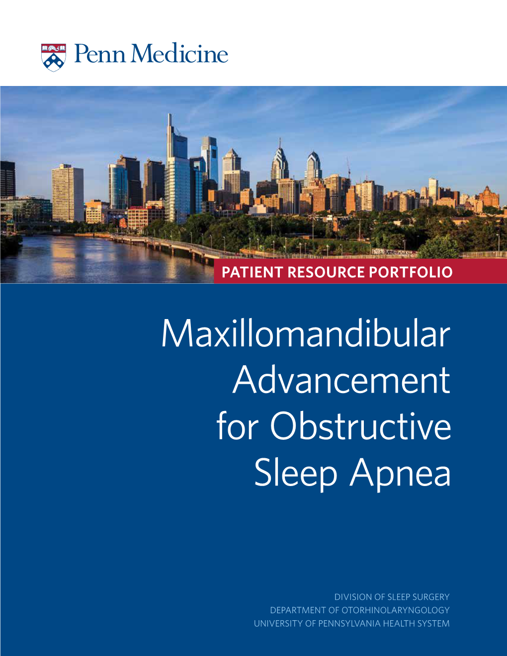 Maxillomandibular Advancement for Obstructive Sleep Apnea