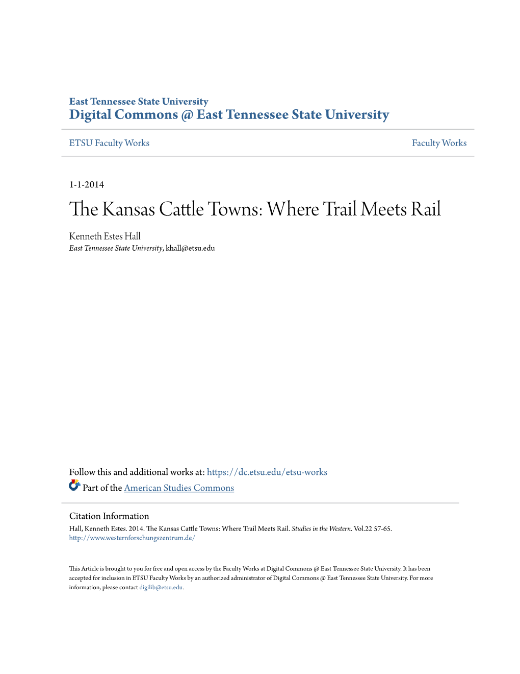 The Kansas Cattle Towns: Where Trail Meets Rail