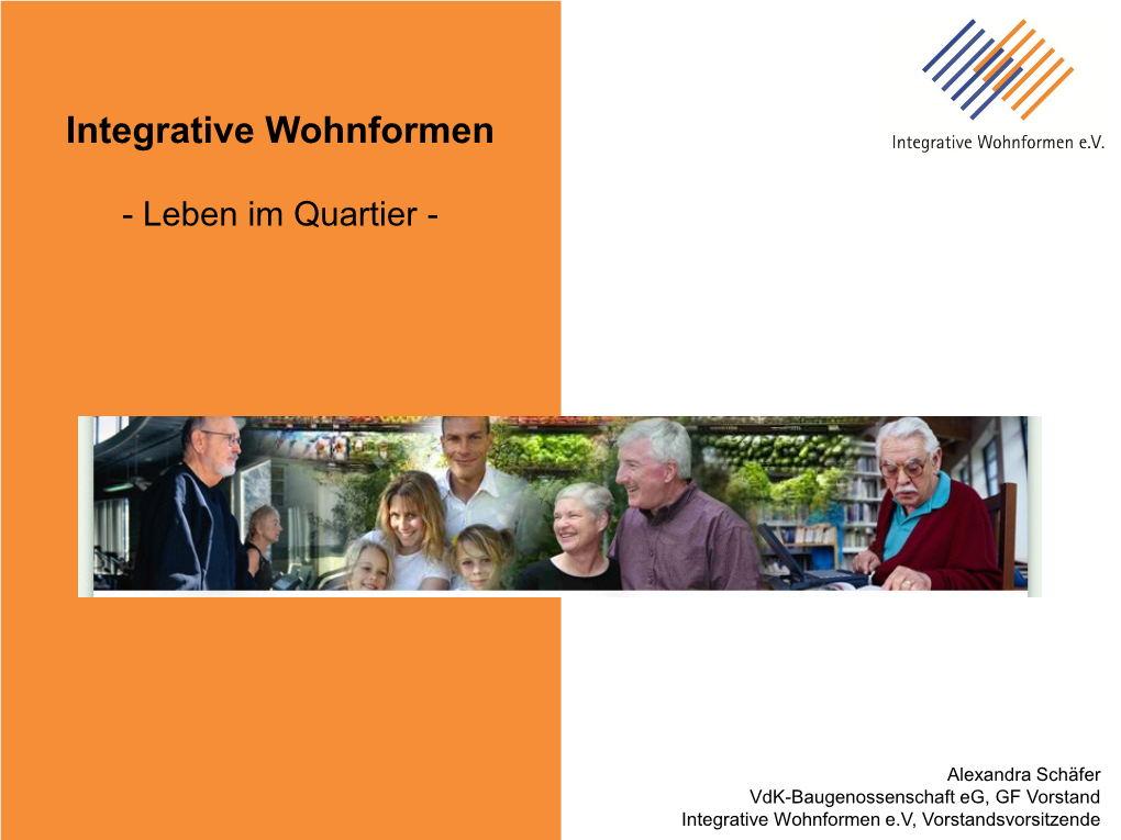 Integrative Wohnformen