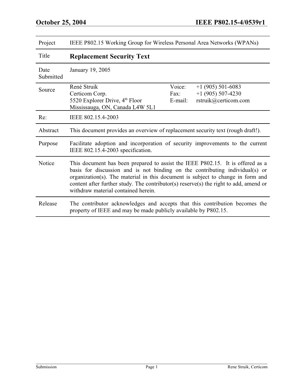 Zigbee Key Establishment Proposal Certicom (Draft R6)