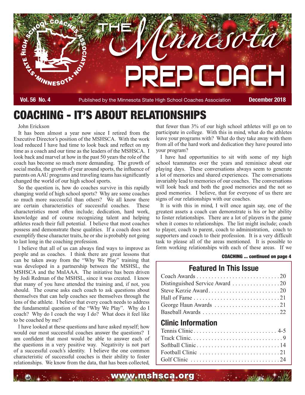 December 2018 Prep Coach