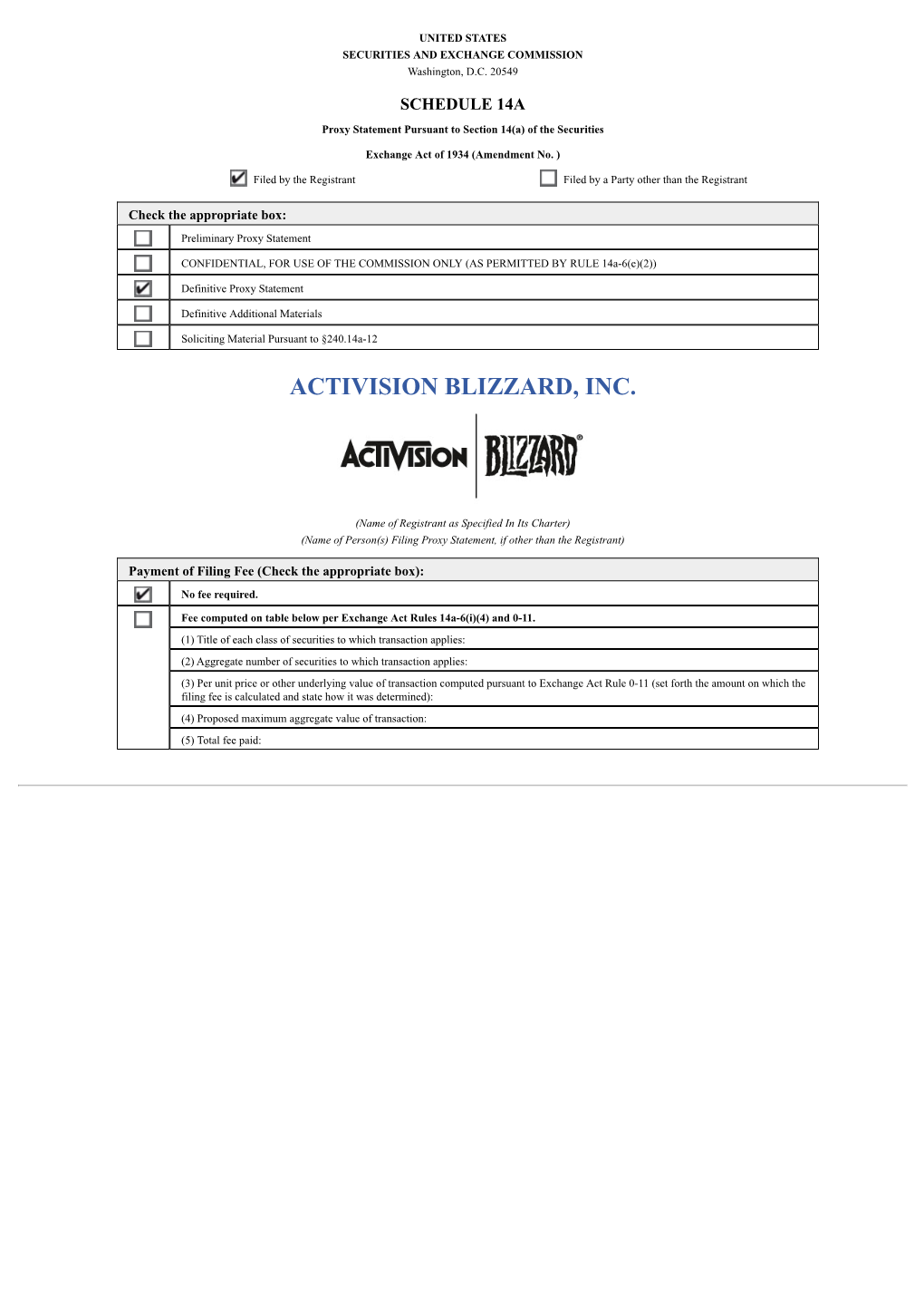 Activision Blizzard, Inc