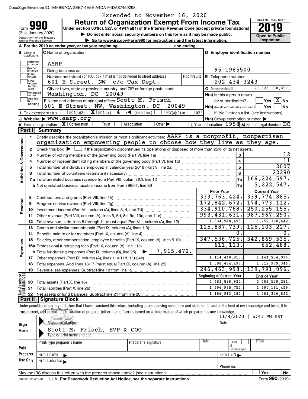 AARP 2019 Form