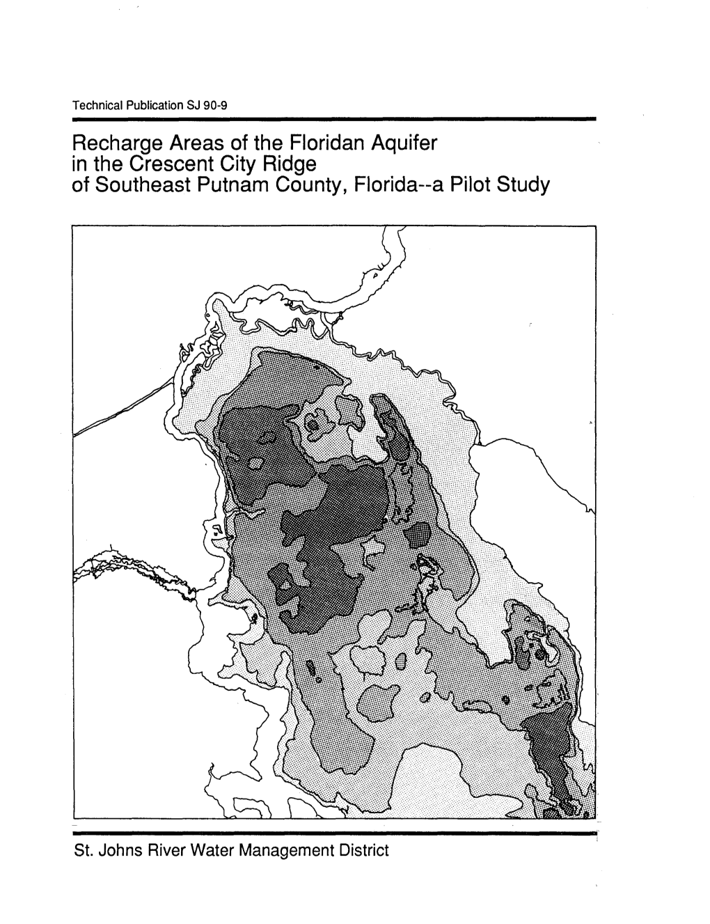 Recharge Areas of the Floridan Aquifer in the Crescent City Ridge of Southeast Putnam County, Florida--A Pilot Study