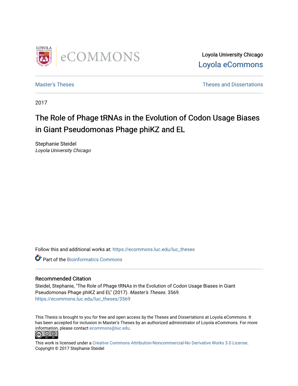 The Role of Phage Trnas in the Evolution of Codon Usage Biases in Giant Pseudomonas Phage Phikz and EL