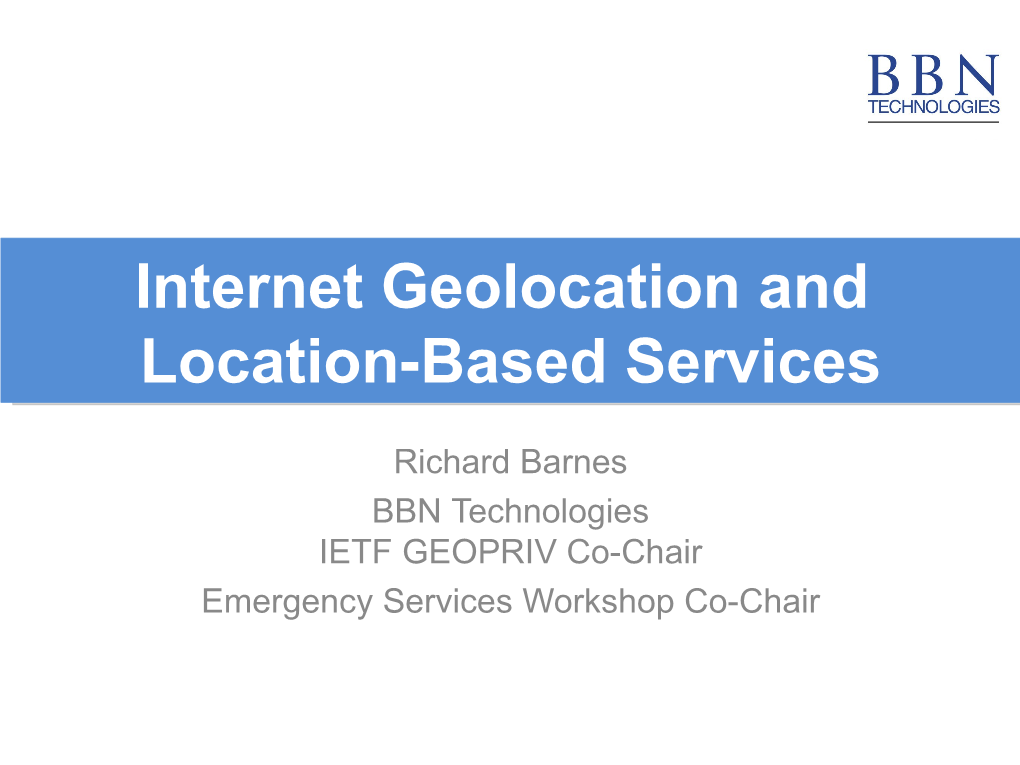 IP Location-Based Services