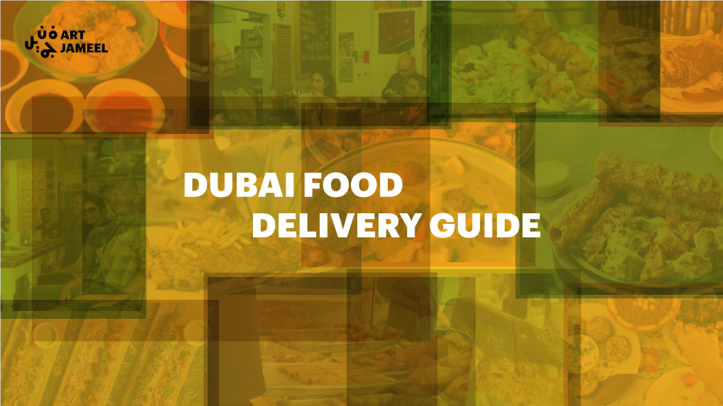 Dubai Food Delivery Guide