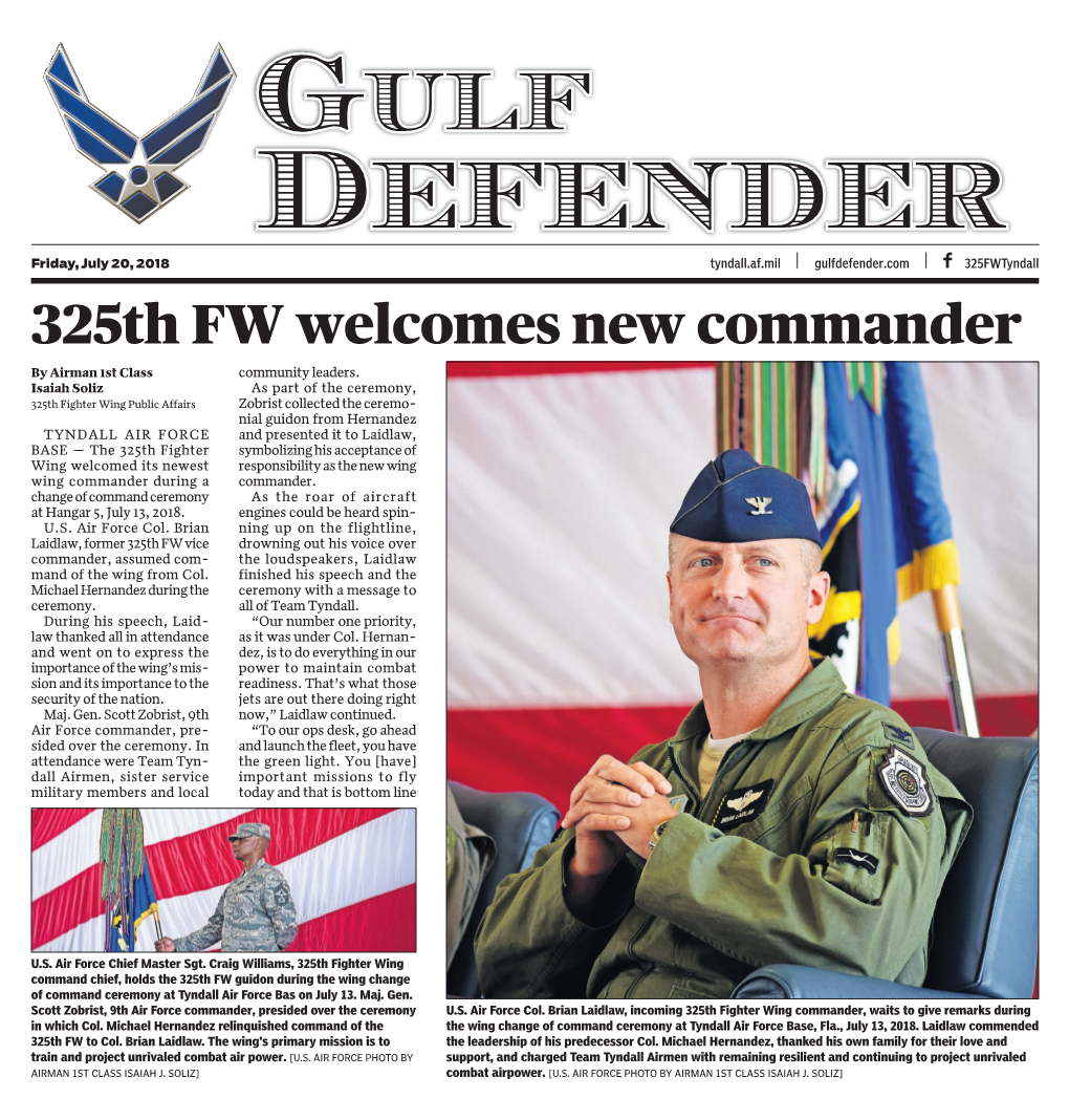 325Th FW Welcomes New Commander by Airman 1St Class Community Leaders