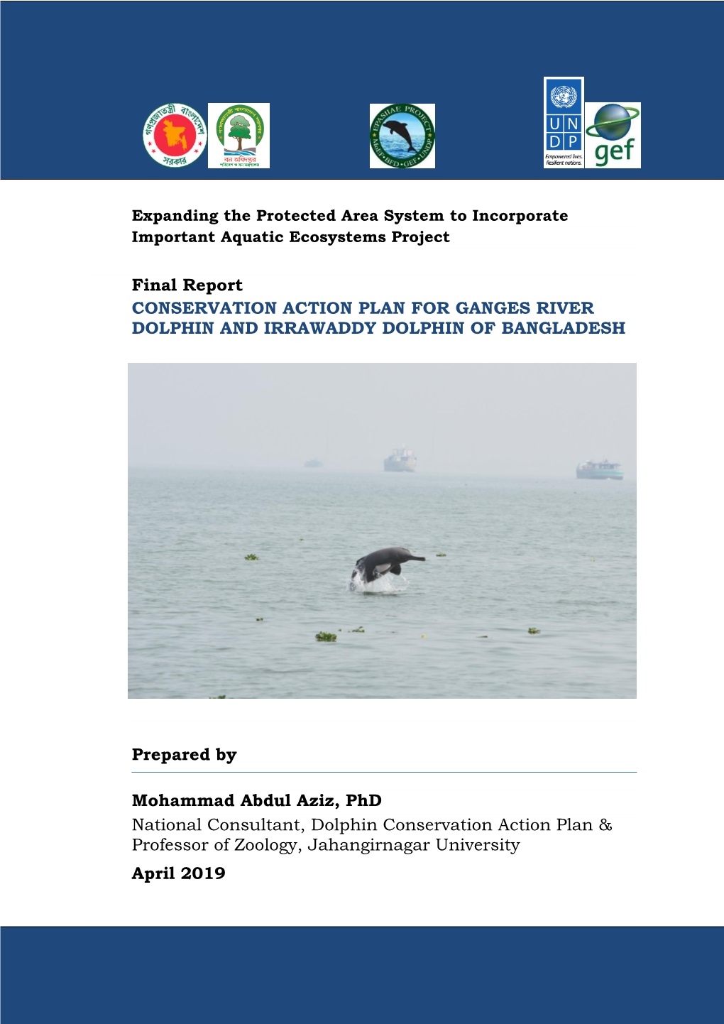 Bangladesh Dolphin Action Plan 2020-2030 Final Report April 2019.Pdf