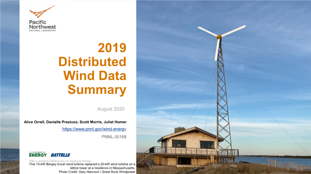 2019 Distributed Wind Data Summary