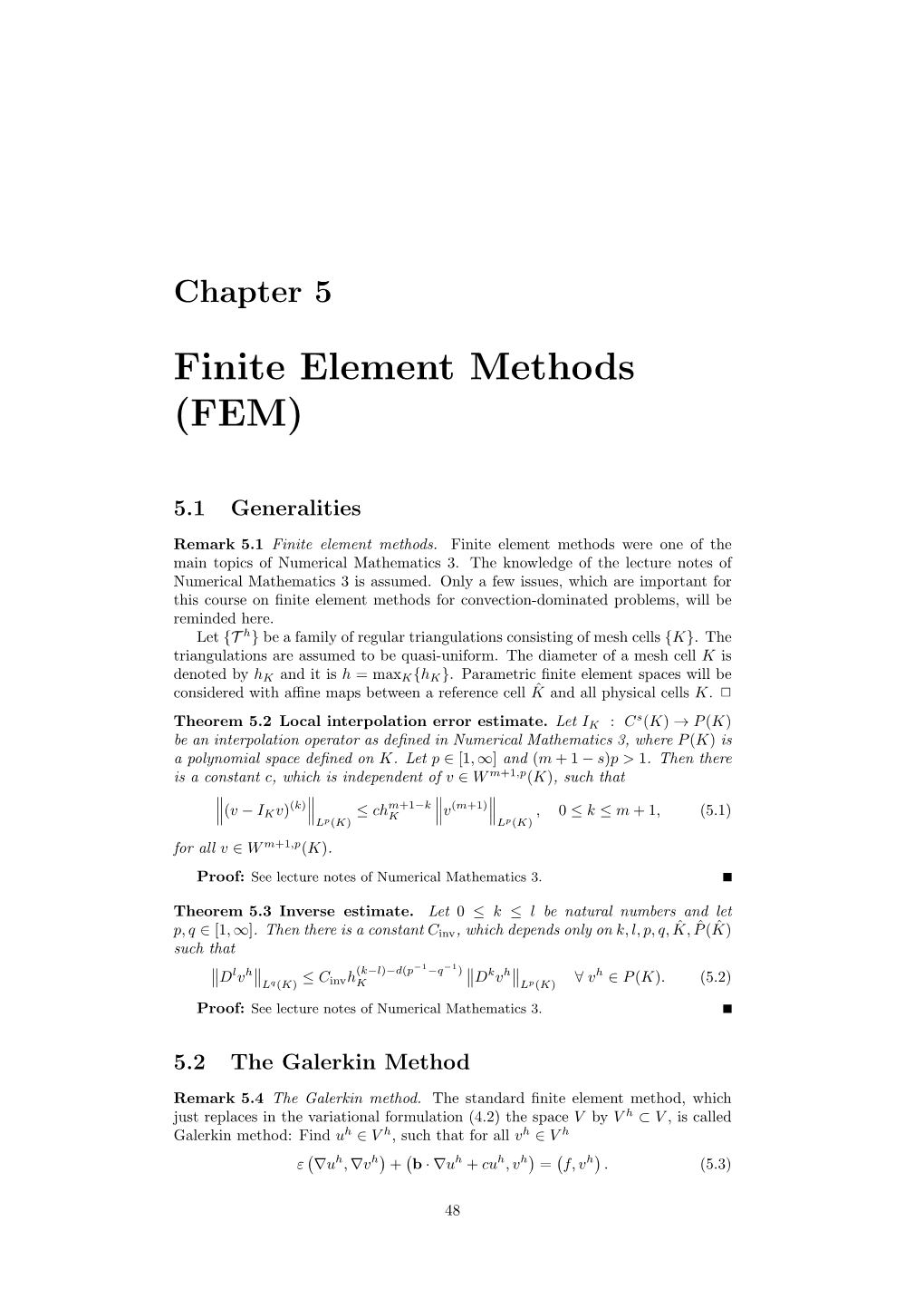Finite Element Methods (FEM)