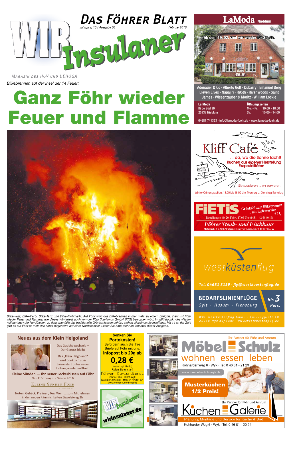 Ganz Föhr Wieder Feuer Und Flamme