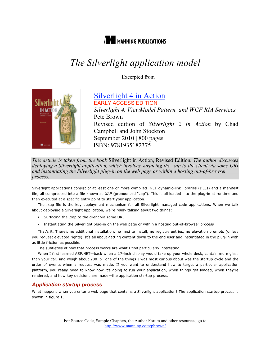 The Silverlight Application Model