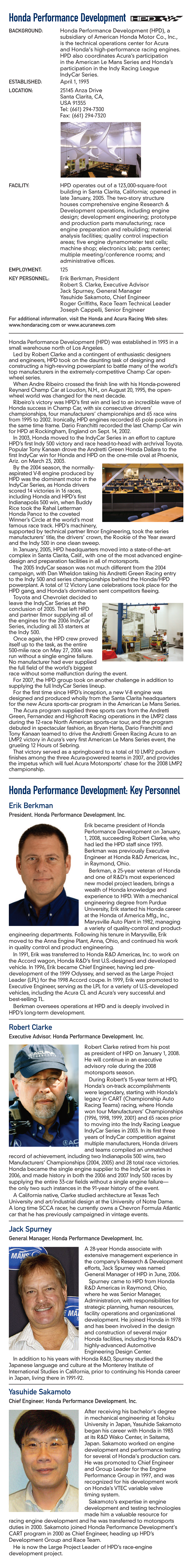 Honda Performance Development