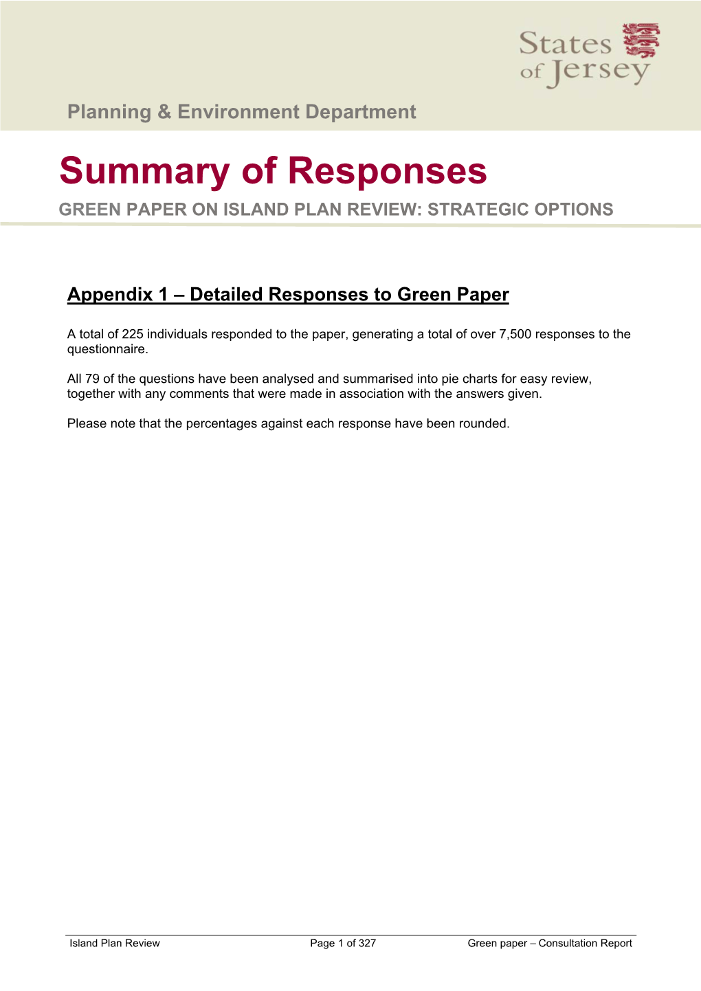 Green Paper Consultaion Report V3