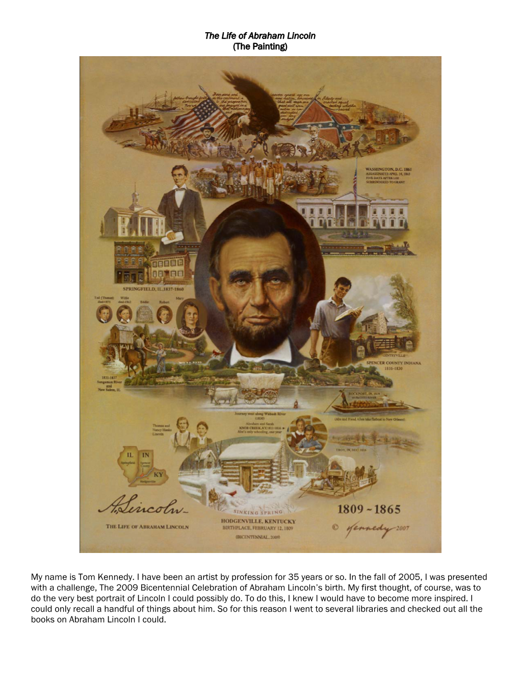 The Life of Abraham Lincoln (The Painting)