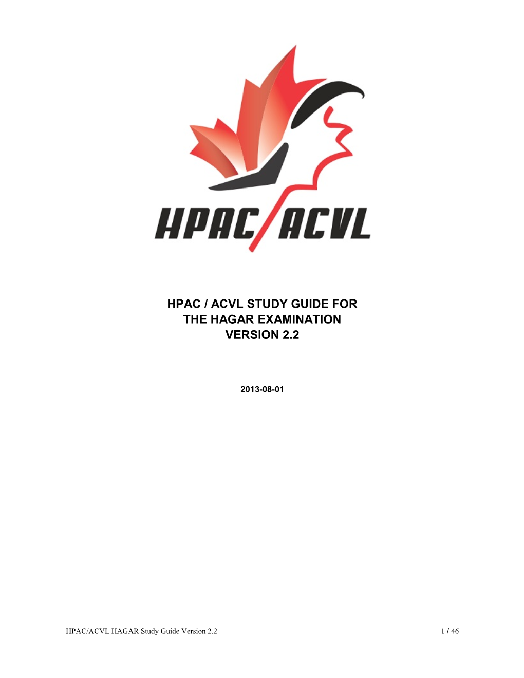 Hpac / Acvl Study Guide for the Hagar Examination Version 2.2