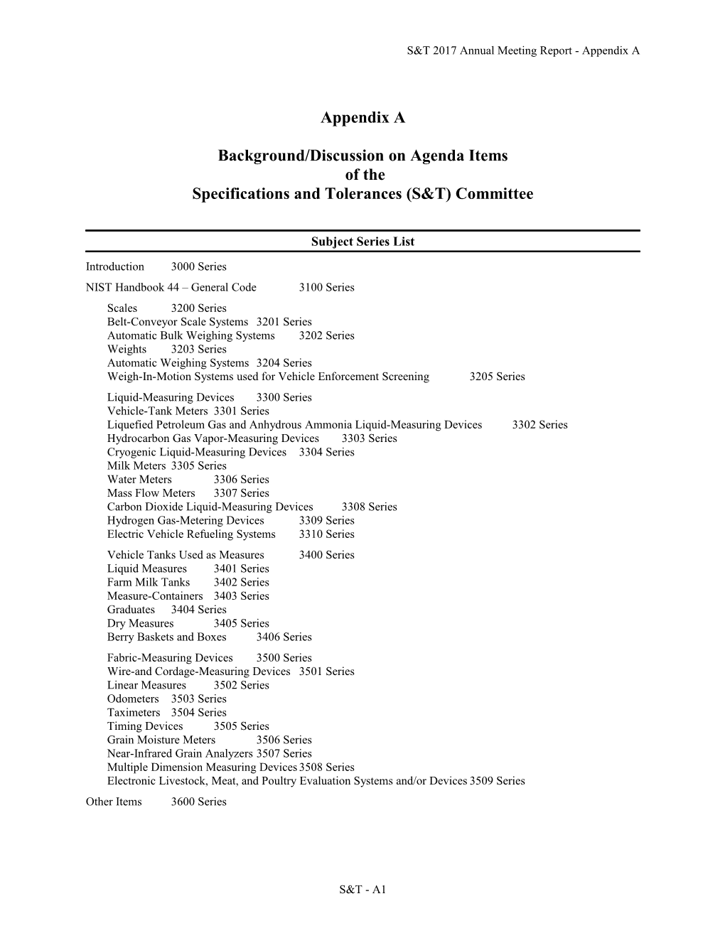 S&T 2017 Annual Meeting Report - Appendix A