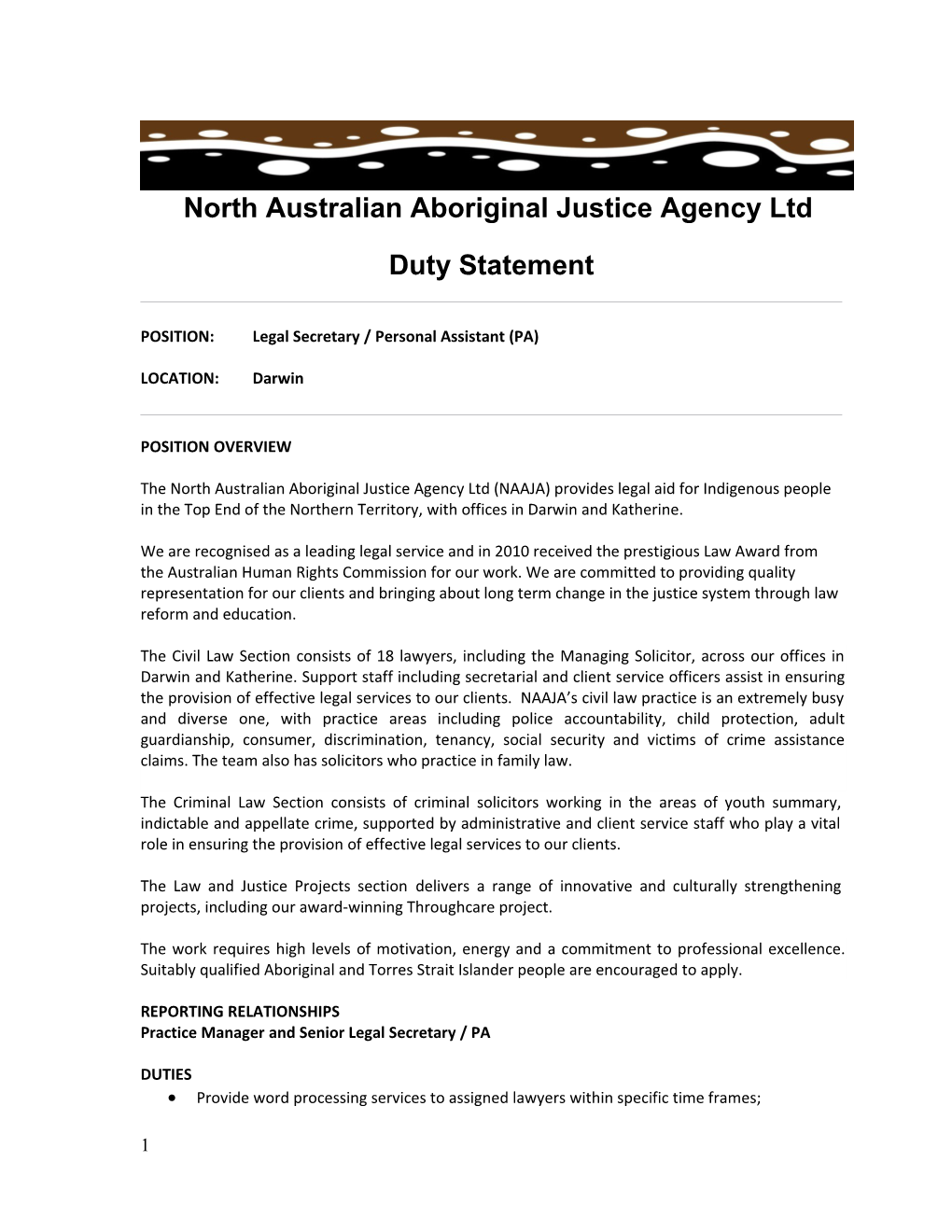 North Australian Aboriginal Justice Agency Ltd