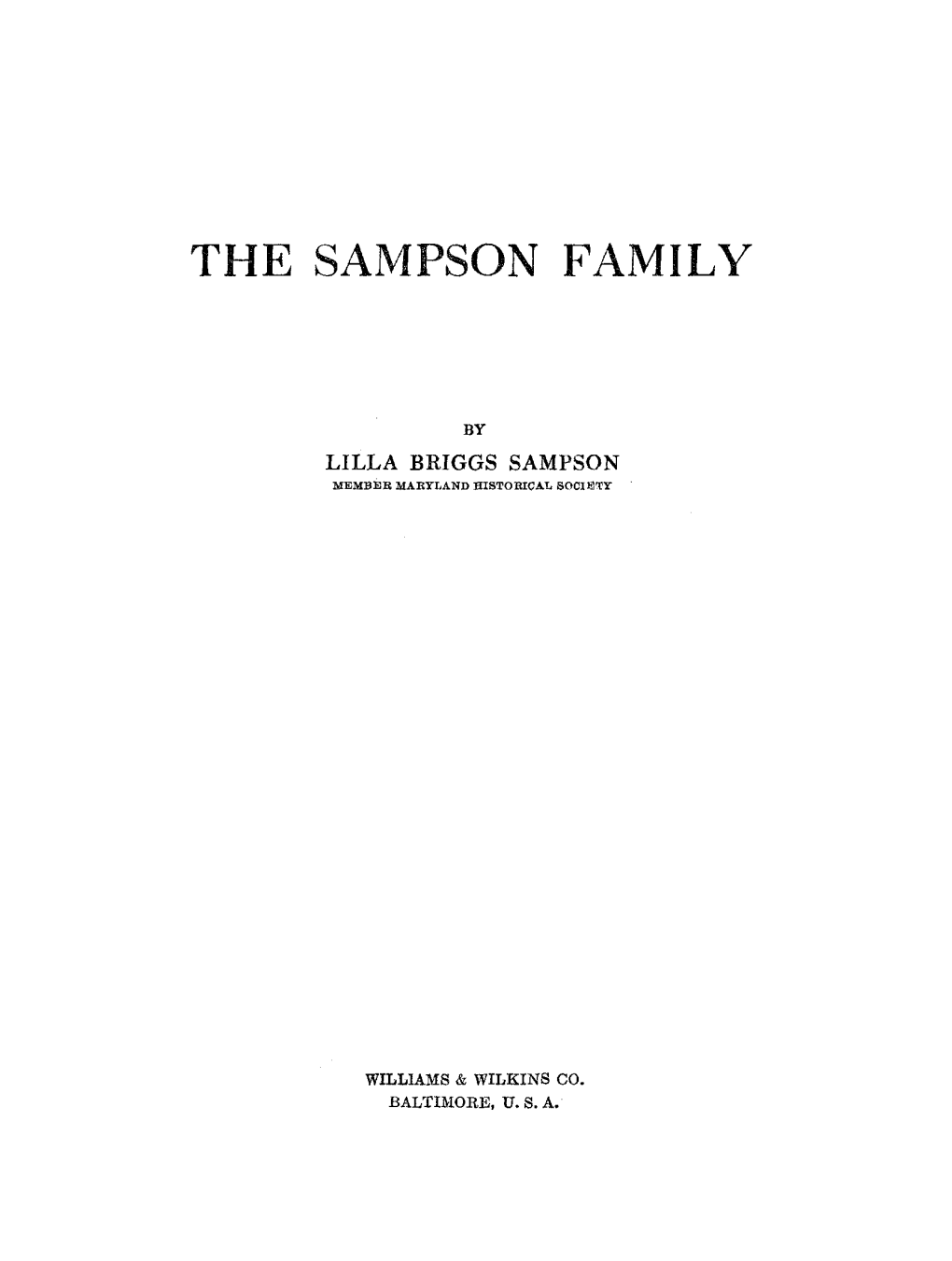 The Sampson Family