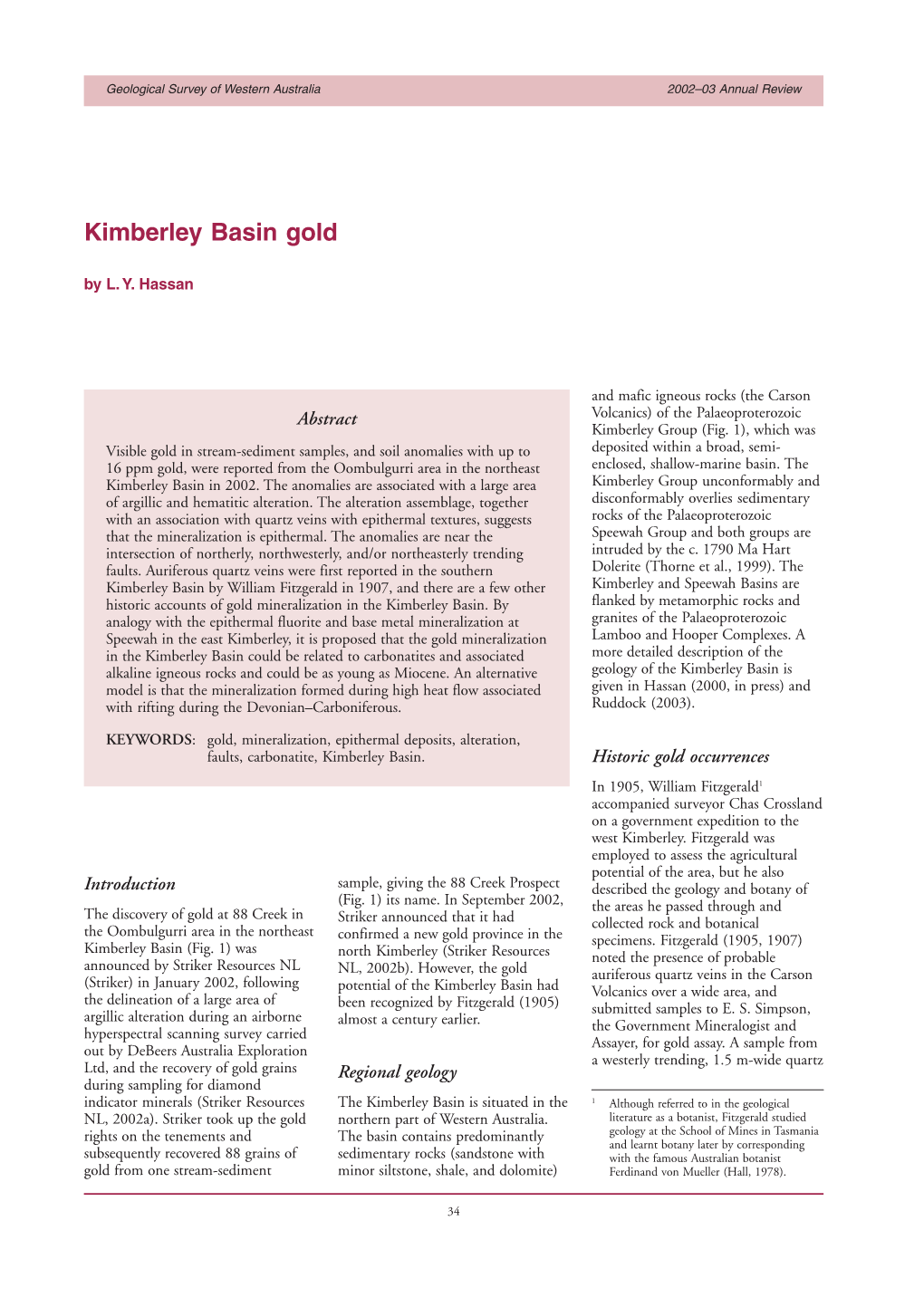 Kimberley Basin Gold by L