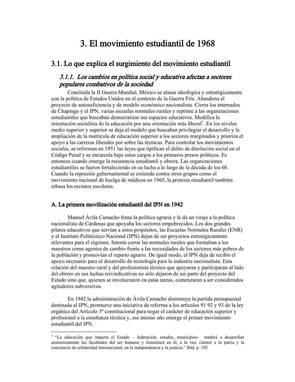 El Movimiento Estudiantil De 1968