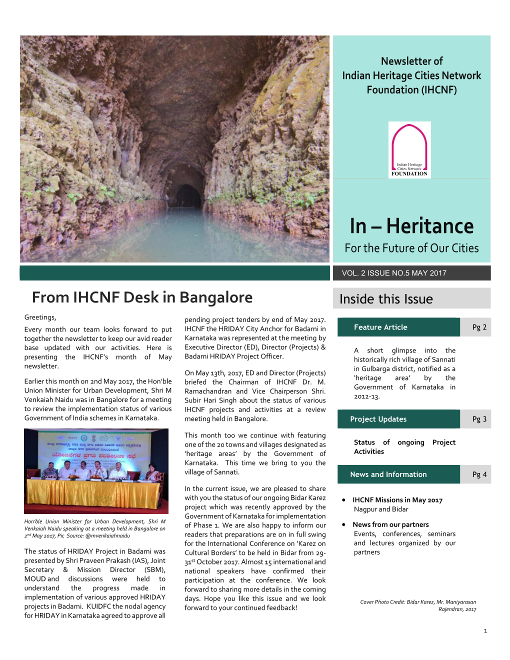 IHCNF Newsletter May 2017