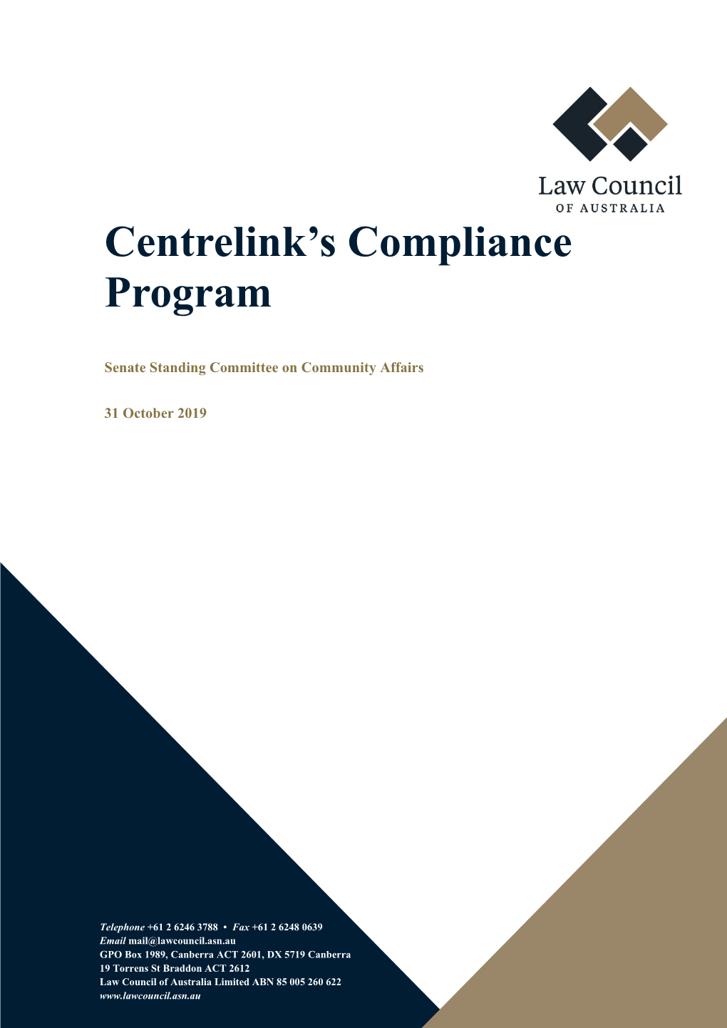 Centrelink's Compliance Program