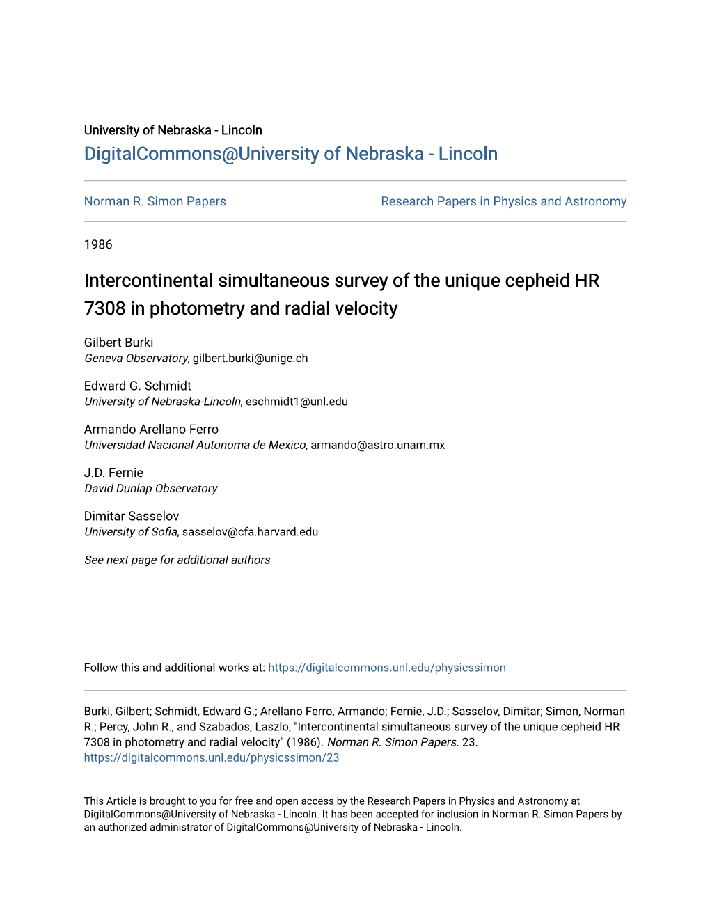 Intercontinental Simultaneous Survey of the Unique Cepheid HR 7308 in Photometry and Radial Velocity