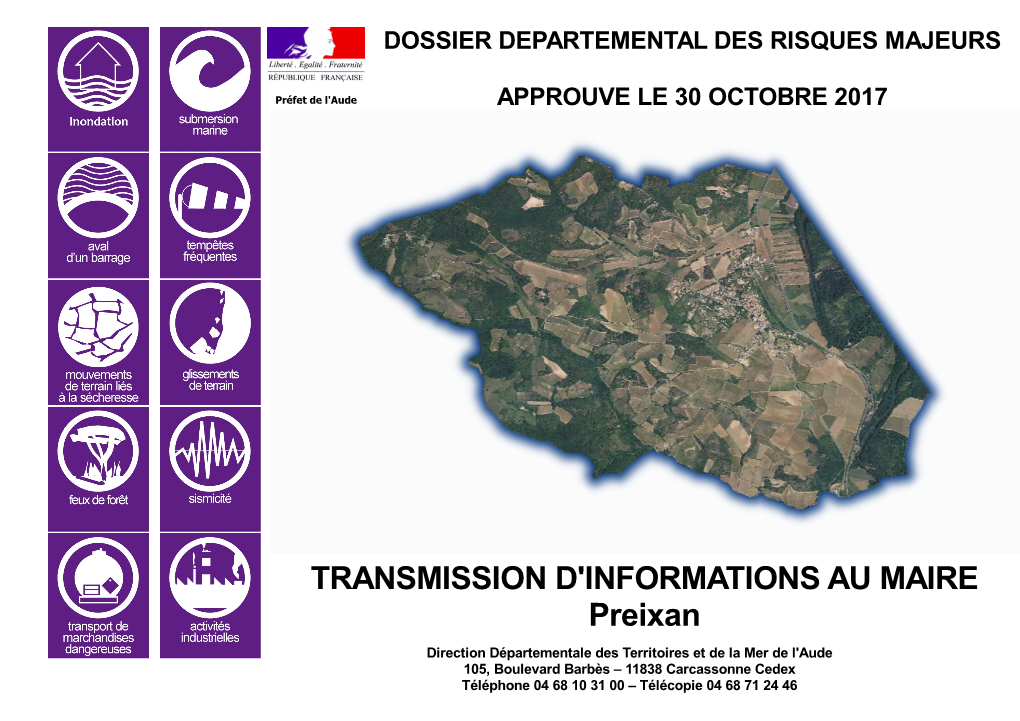 TRANSMISSION D'informations AU MAIRE Preixan