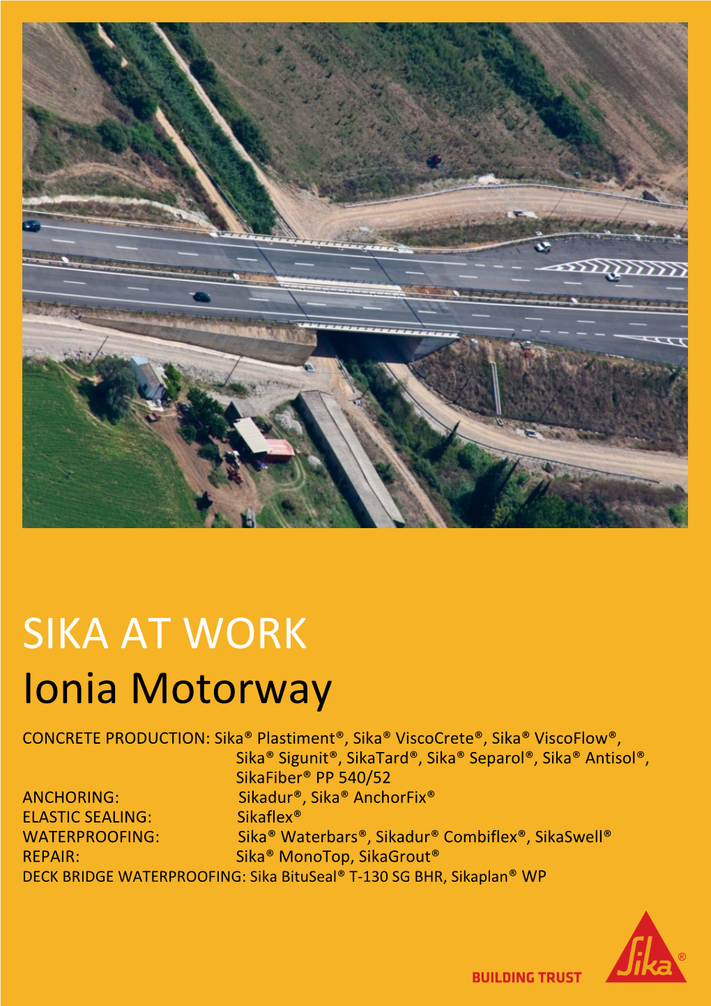 SIKA at WORK Ionia Motorway