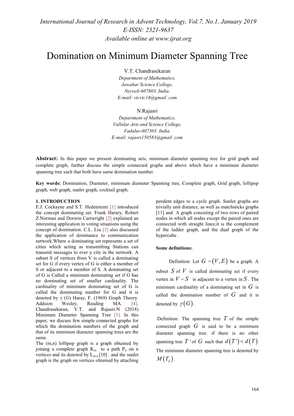 Domination on Minimum Diameter Spanning Tree