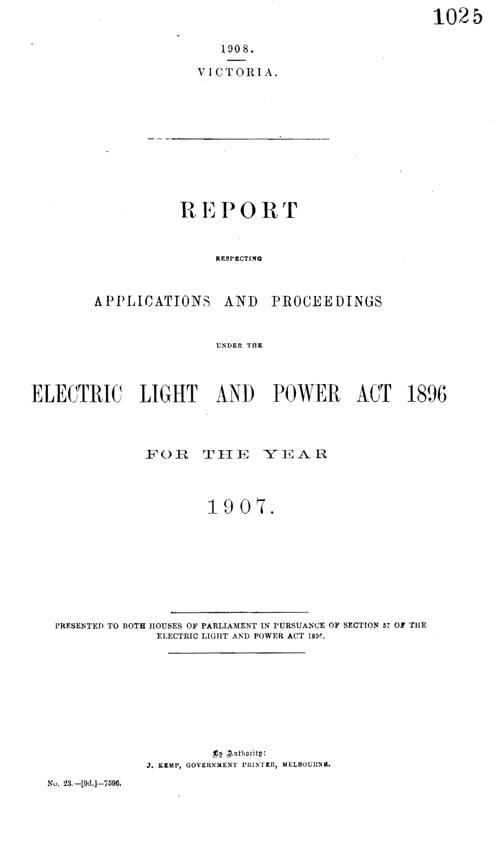 ELECTRIC LIGHT and POVVE.R AC'f 1896