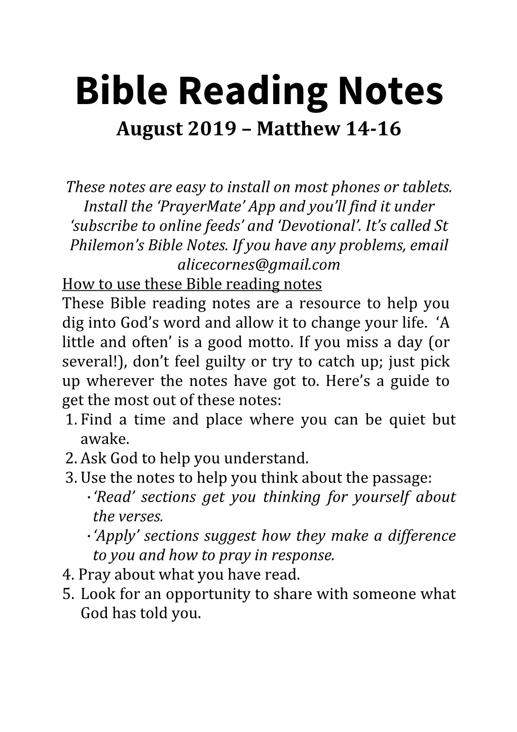 201908 Matthew 14-16 for Others