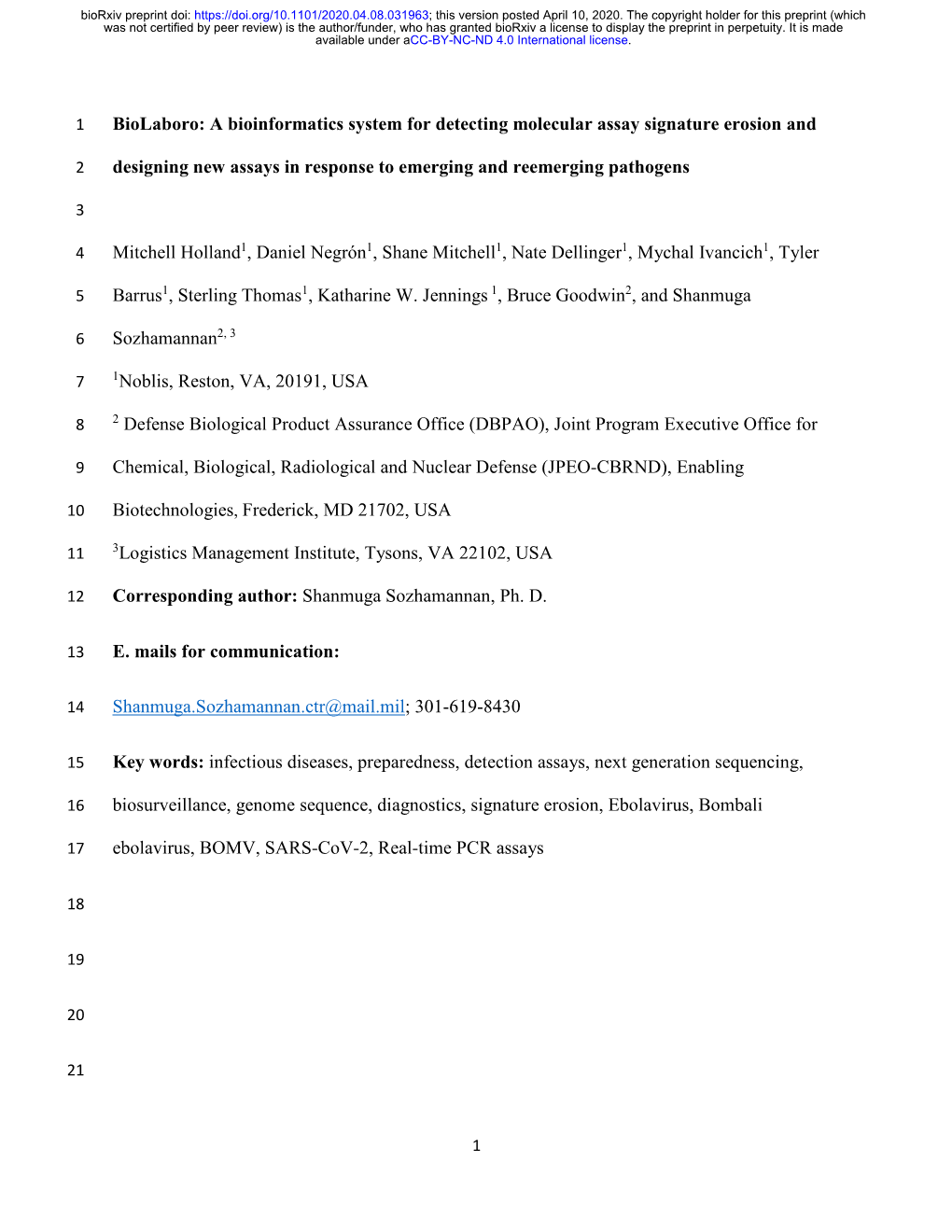 A Bioinformatics System for Detecting Molecular Assay Signature Erosion And