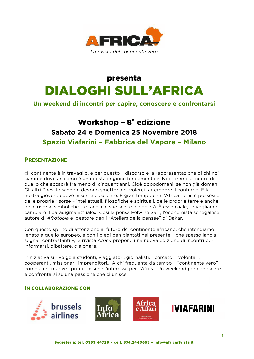 Dialoghi Sull'africa