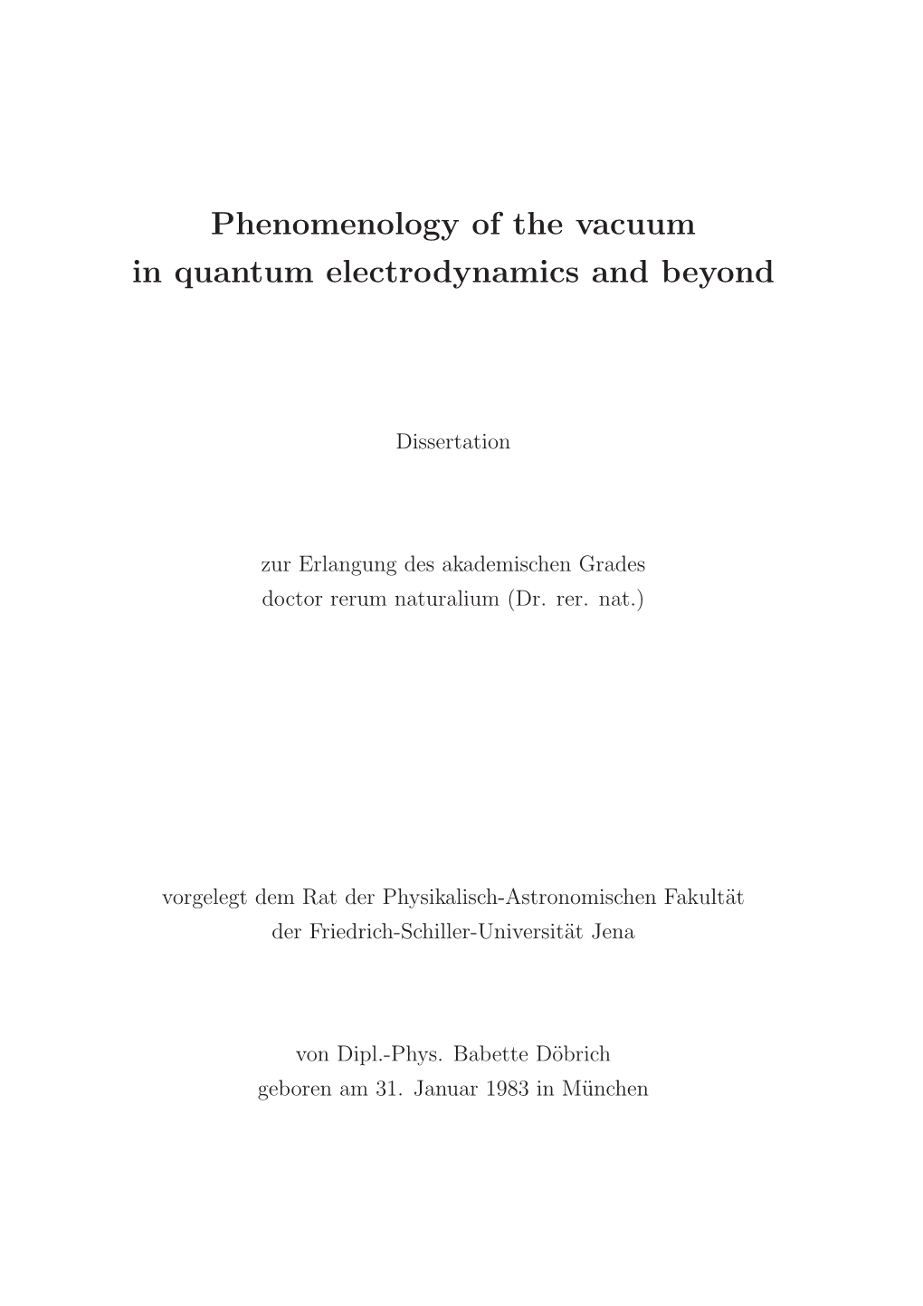 Thesis Babette Döbrich