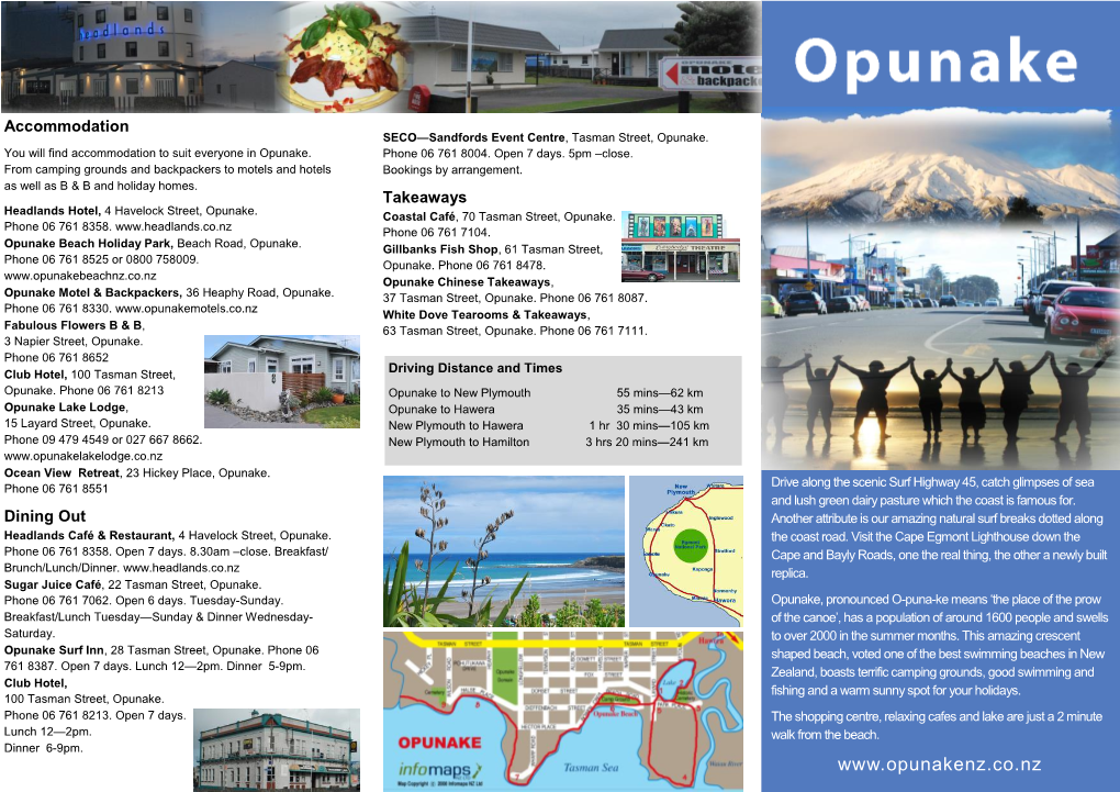 Opunake Town Flyer.Pdf
