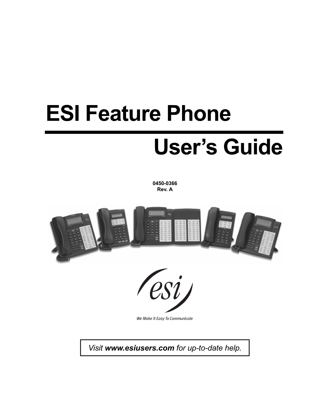 ESI Feature Phone User's Guide