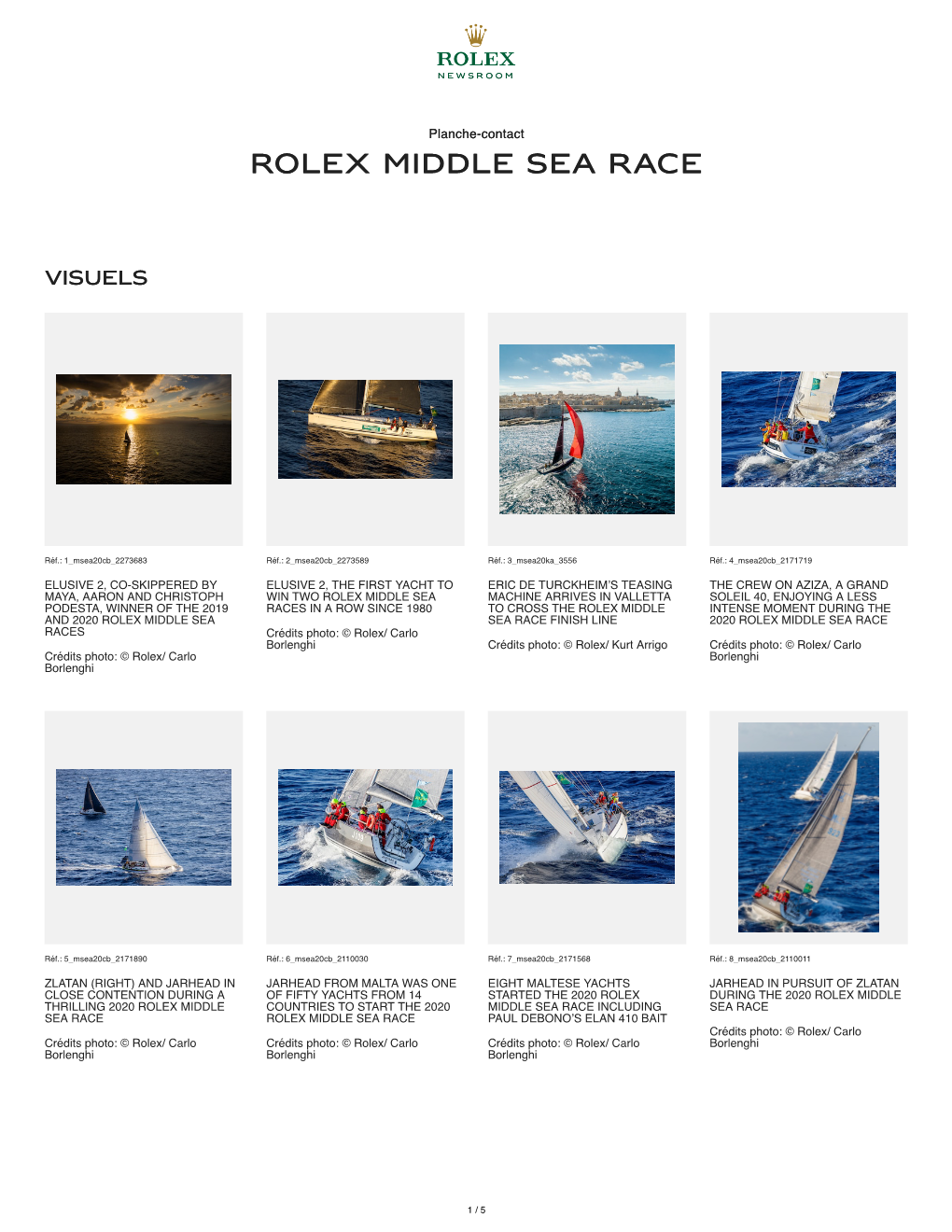 Rolex Middle Sea R Olex Middle Sea Race