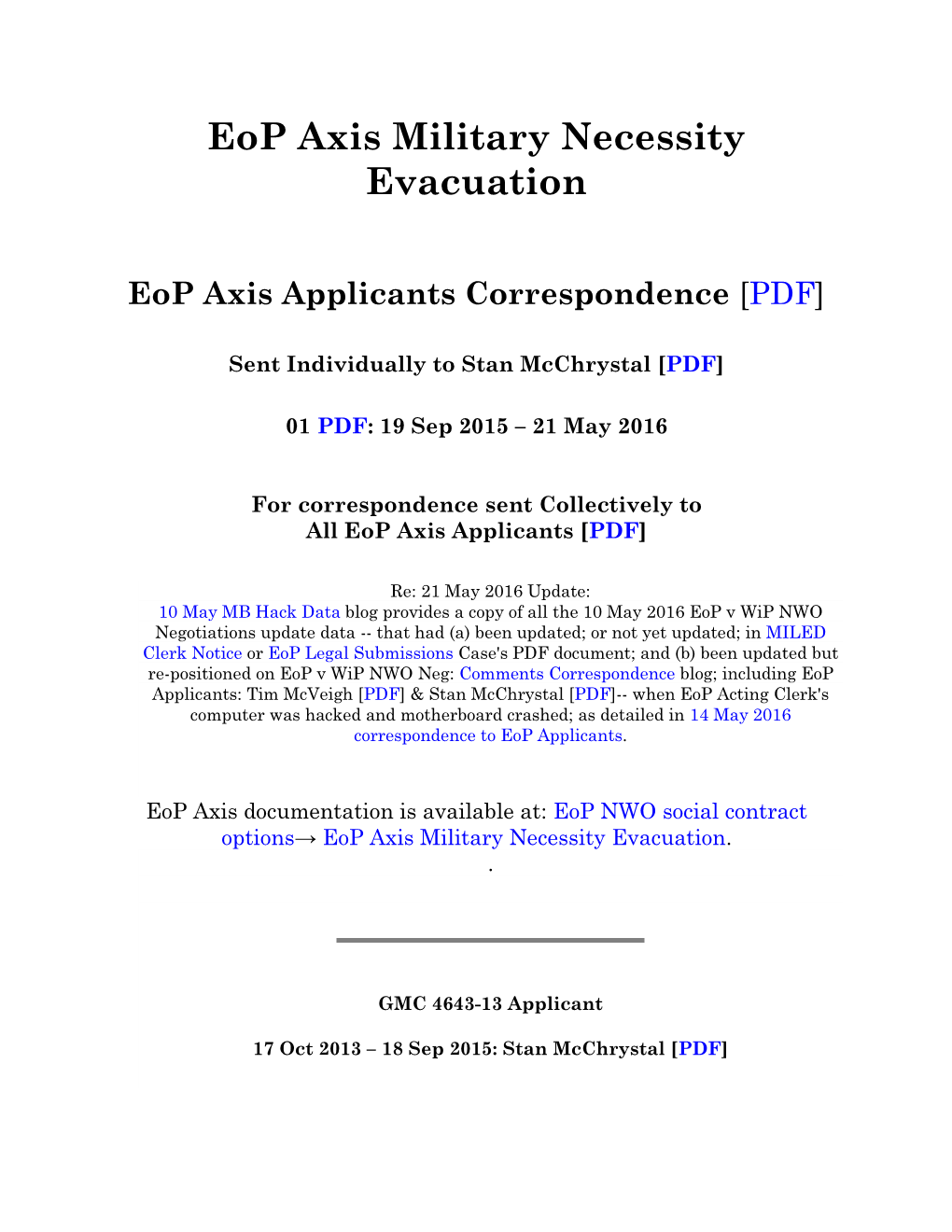 Eop Axis Military Necessity Evacuation